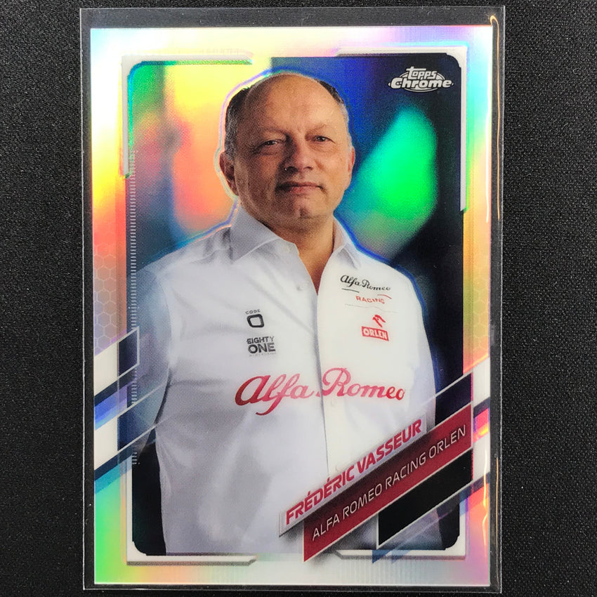 2021 Topps Chrome FREDERIC VASSEUR F1 Crew Refractor #94