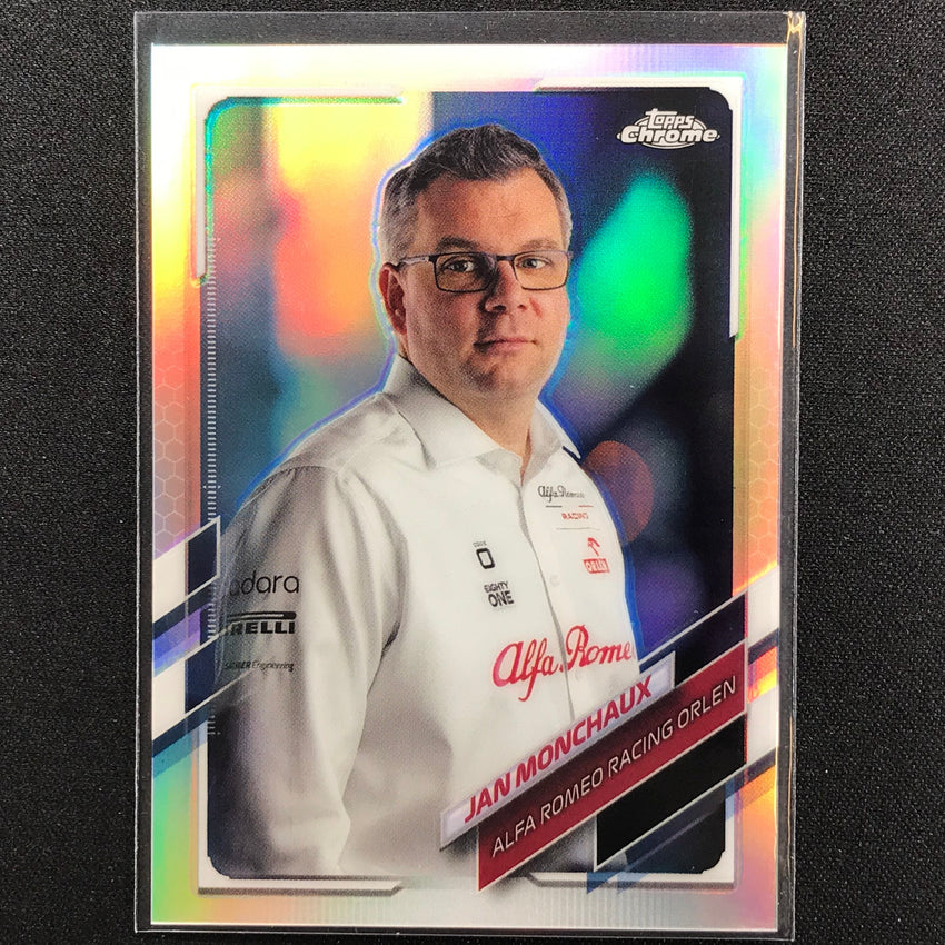 2021 Topps Chrome JAN MONCHAUX F1 Crew Refractor #95