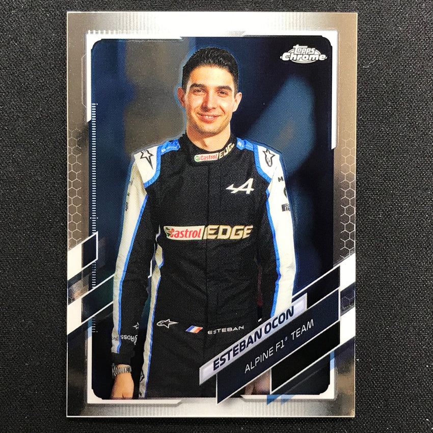 2021 Topps Chrome ESTEBAN OCON F1 Racers Base #10