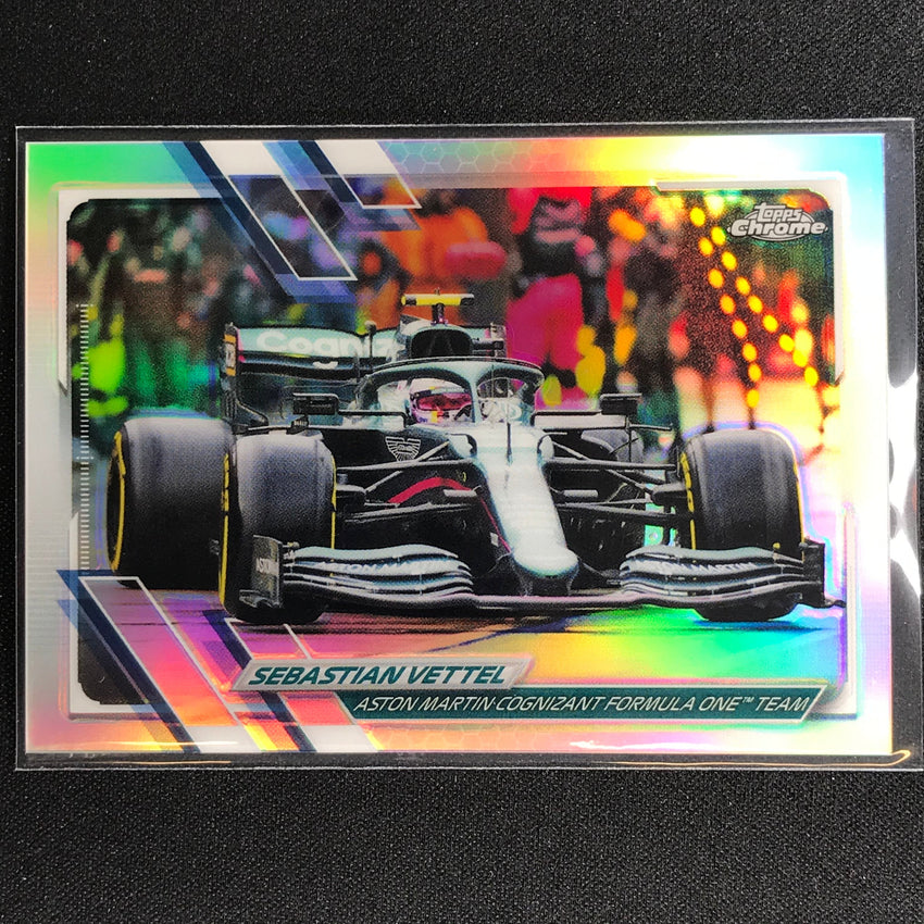 2021 Topps Chrome SEBASTIAN VETTEL F1 Cars Refractor #102