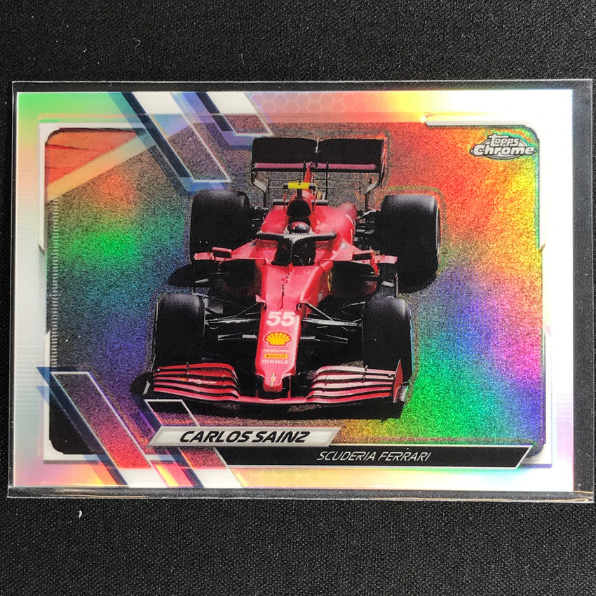 2021 Topps Chrome CARLOS SAINZ F1 Cars Refractor #107