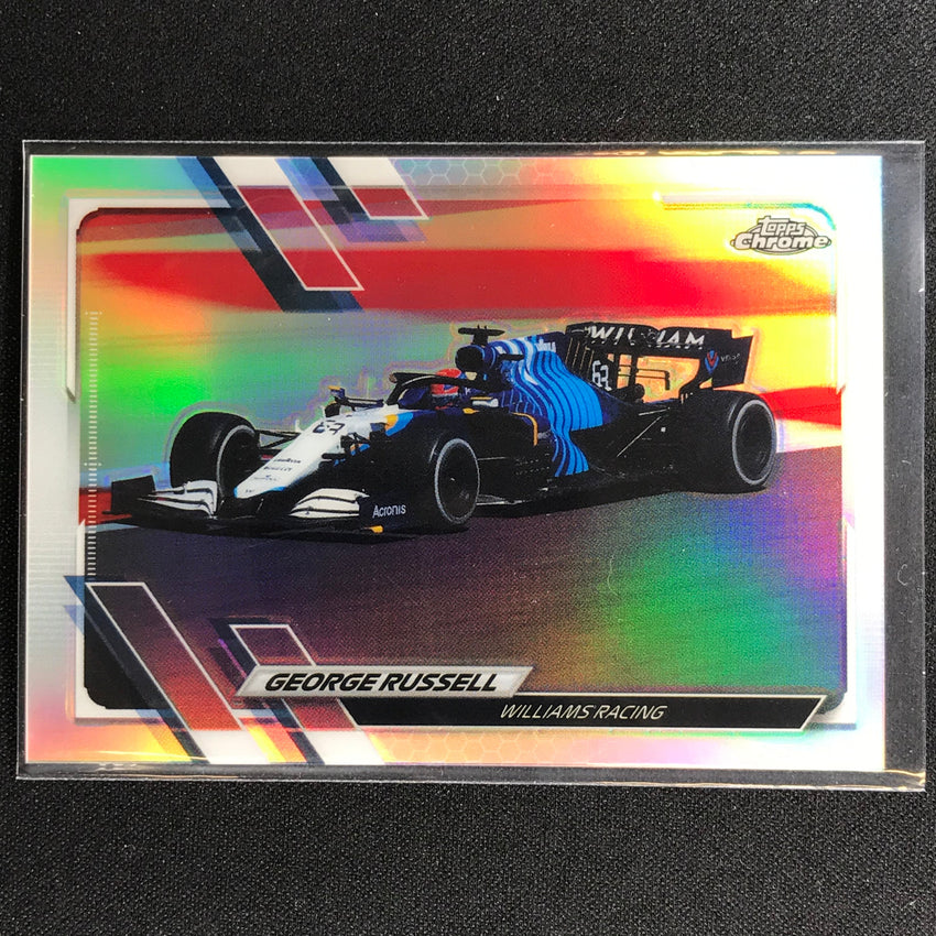 2021 Topps Chrome GEORGE RUSSELL F1 Cars Refractor #114