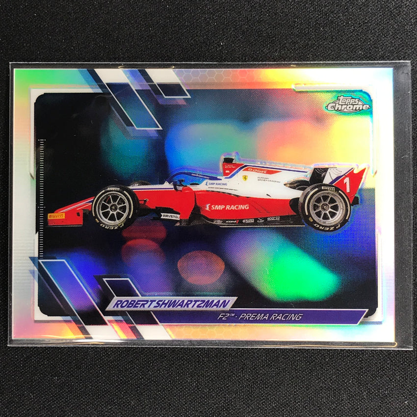 2021 Topps Chrome ROBERT SHWARTZMAN F2 Cars Refractor #116