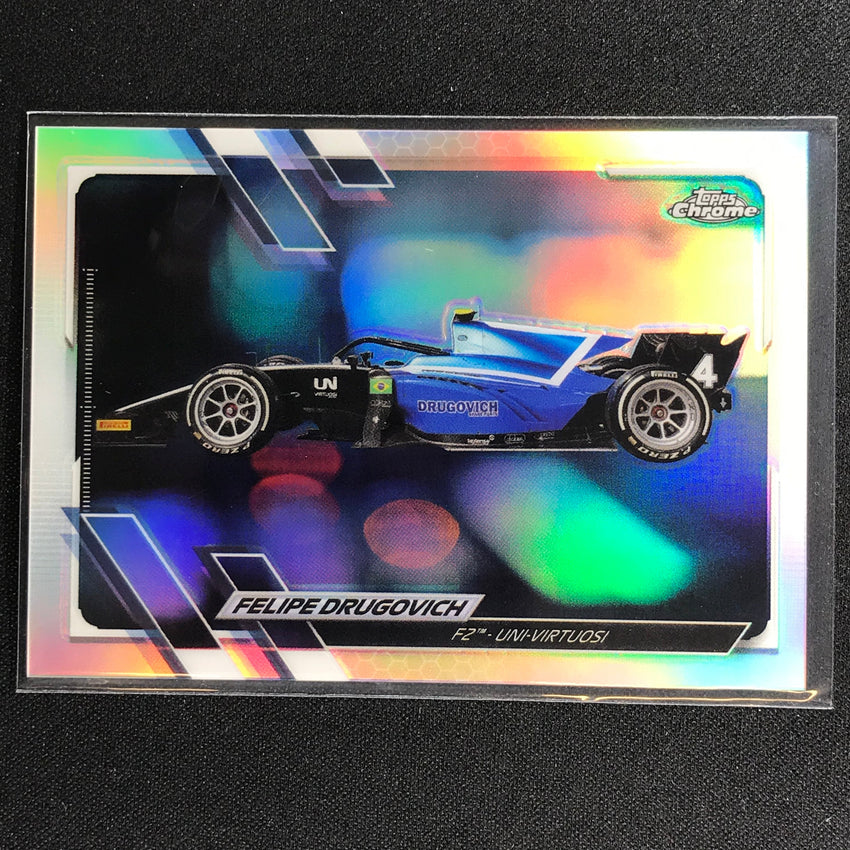 2021 Topps Chrome FELIPE DRUGOVICH F2 Cars Refractor #118