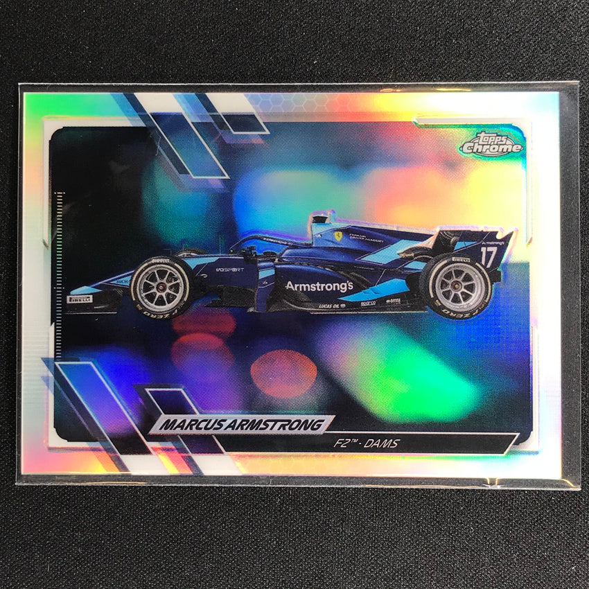 2021 Topps Chrome MARCUS ARMSTRONG F2 Cars Refractor #131