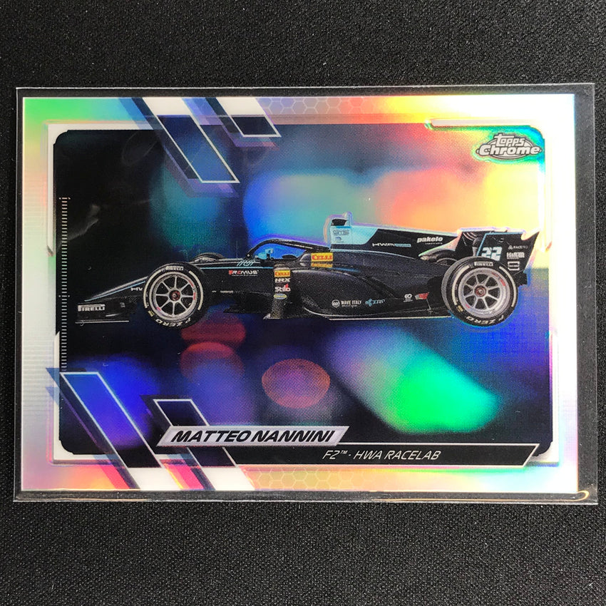 2021 Topps Chrome MATTEO NANNINI F2 Cars Refractor #132