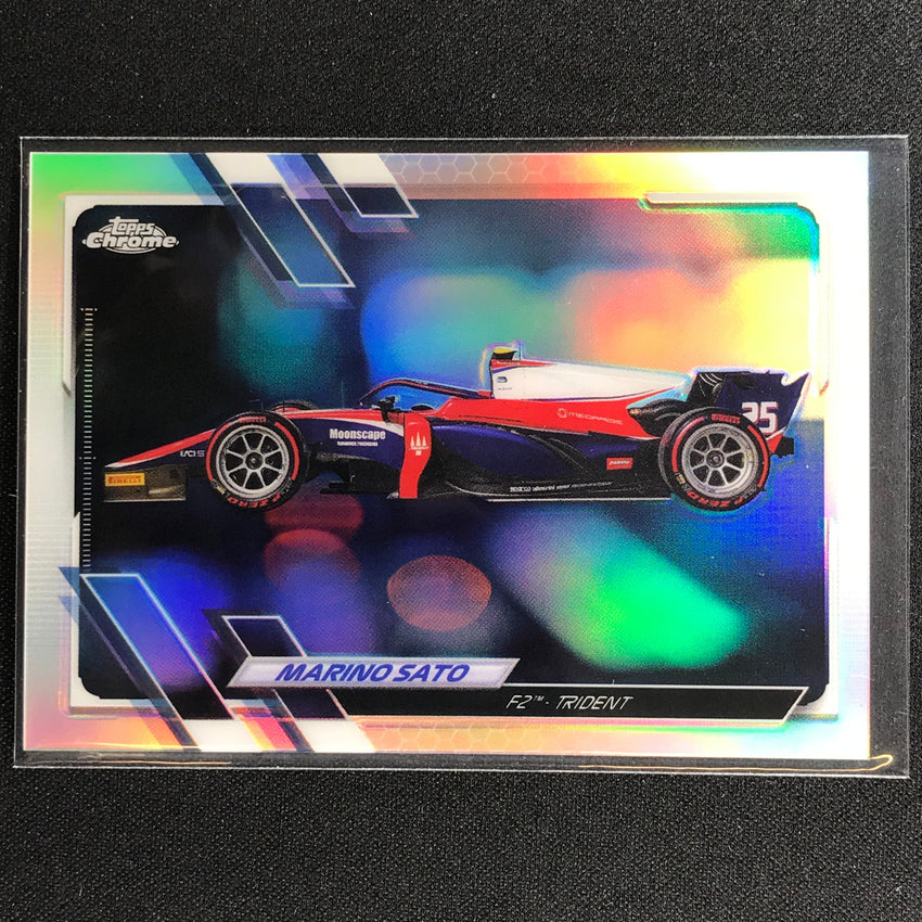 2021 Topps Chrome Marino Sato F2 Cars Refractor No 134