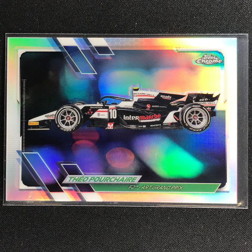 2021 Topps Chrome THEO POURCHAIRE F2 Cars Refractor #136