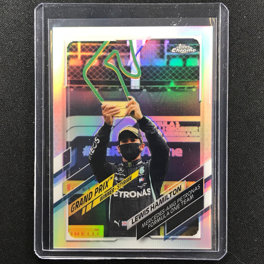 2021 Topps Chrome LEWIS HAMILTON Grand Prix Winners Refractor #139