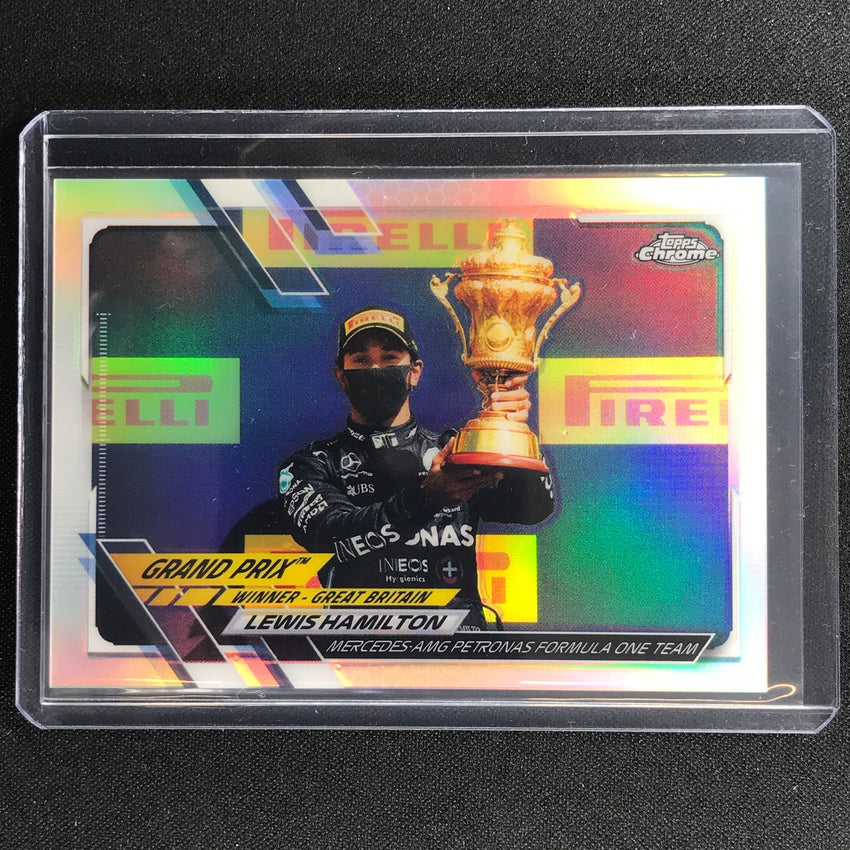2021 Topps Chrome LEWIS HAMILTON Grand Prix Winners Refractor #141