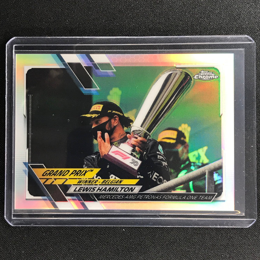 2021 Topps Chrome LEWIS HAMILTON Grand Prix Winners Refractor #144