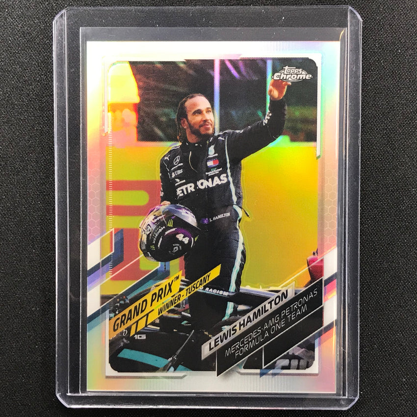 2021 Topps Chrome LEWIS HAMILTON Grand Prix Winners Refractor #146