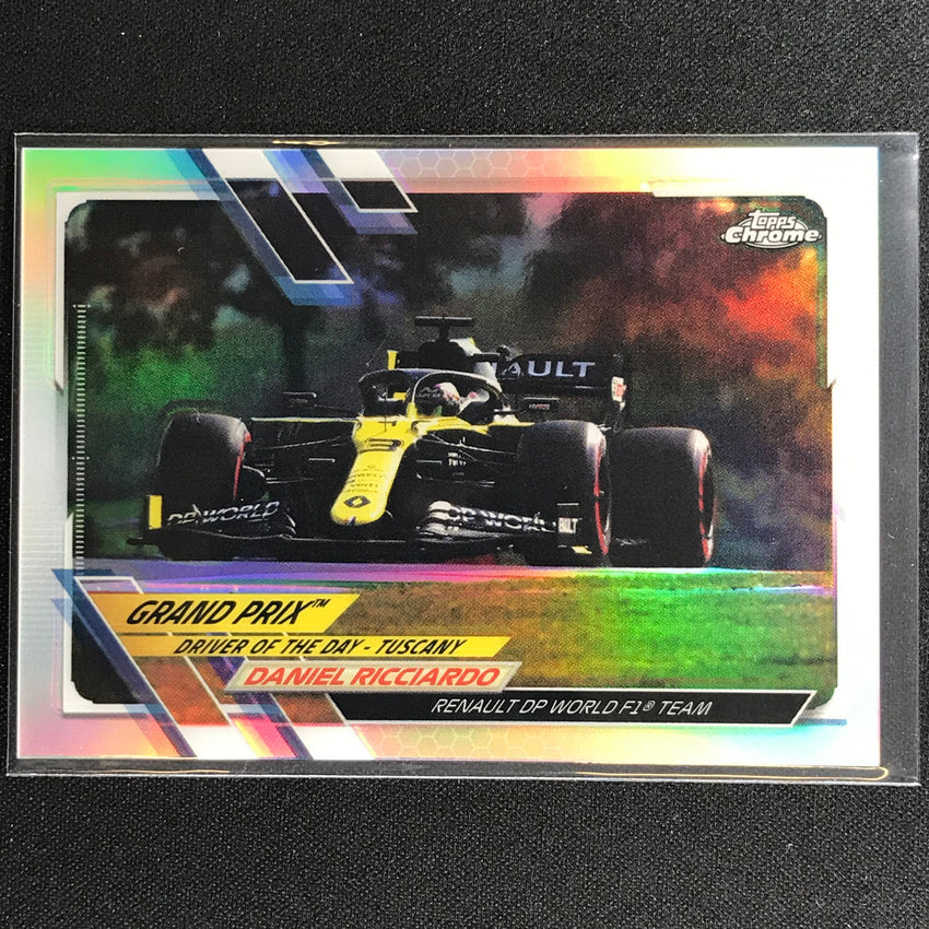 2021 Topps Chrome Daniel Ricciardo Grand Prix Driver Of The Day Refractor No 162