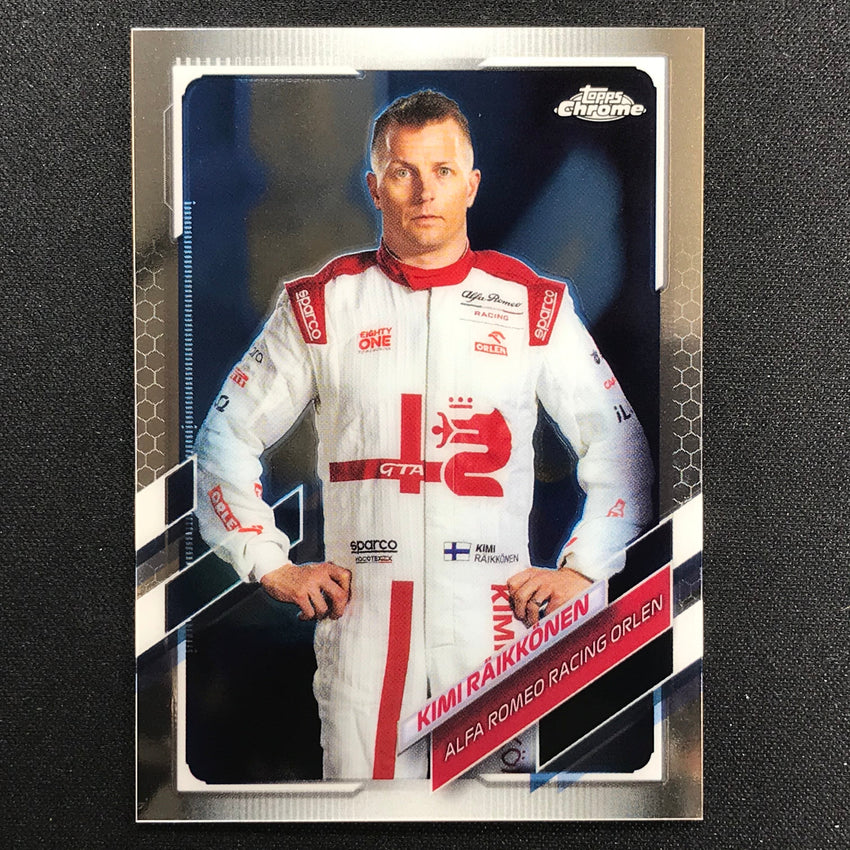 2021 Topps Chrome KIMI RAIKKONEN F1 Racers Base #15