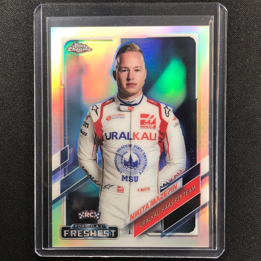 2021 Topps Chrome NIKITA MAZEPIN F1 Freshest True Rookie Refractor #175