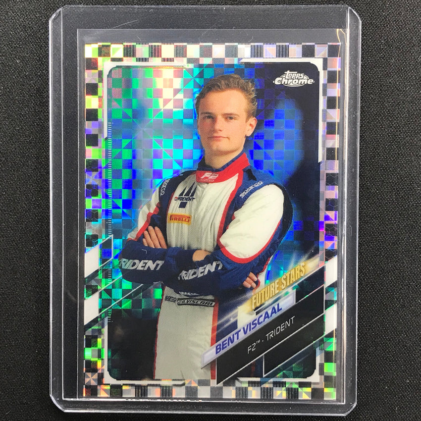 2021 Topps Chrome BENT VISCAAL F2 Racers Future Stars Checker Flag #76