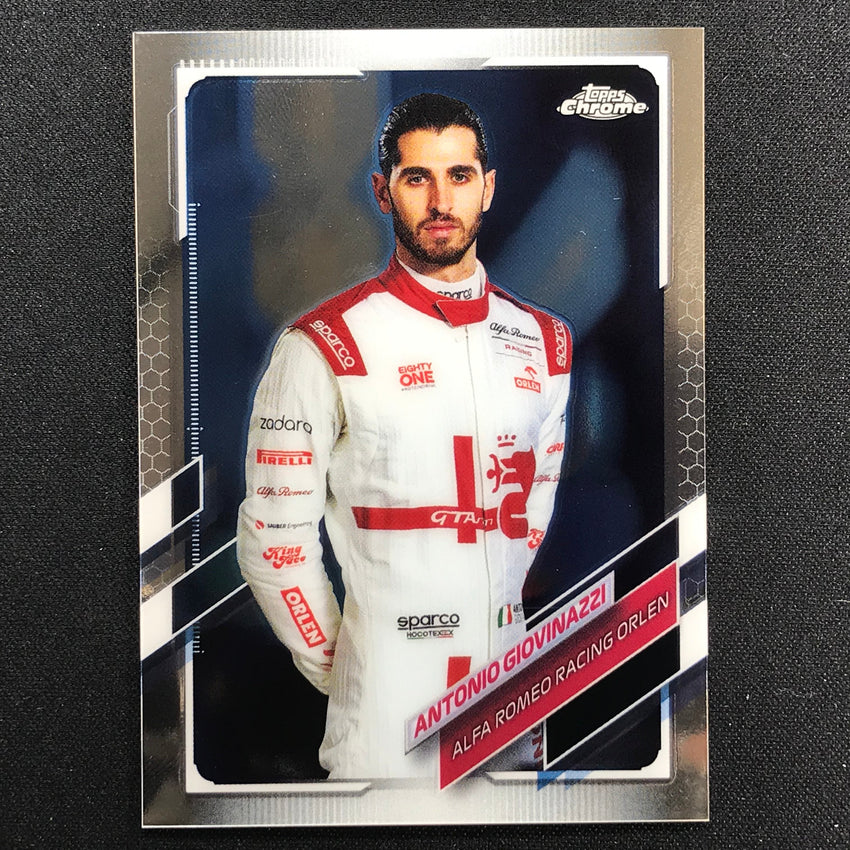 2021 Topps Chrome ANTONIO GIOVINAZZI F1 Racers Base #16