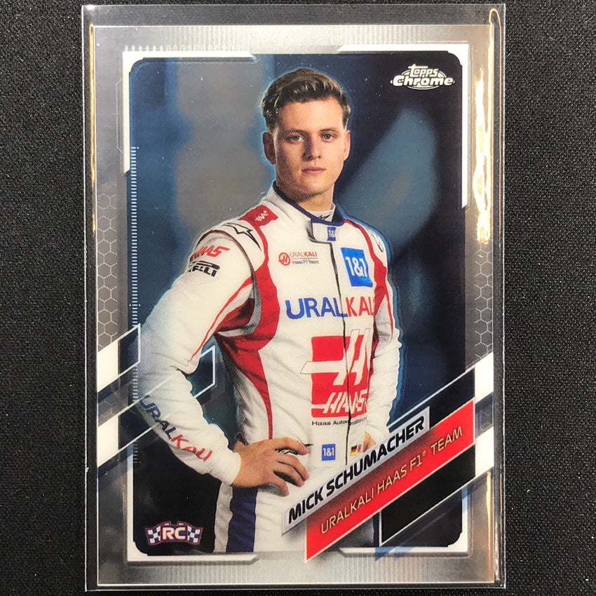 2021 Topps Chrome MICK SCHUMACHER F1 Racers Rookie Base #17