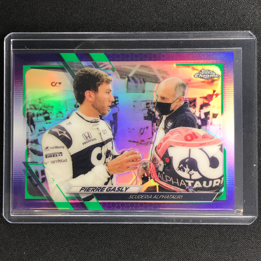 2021 Topps Chrome PIERRE GASLY F1 Racers Purple Green #36
