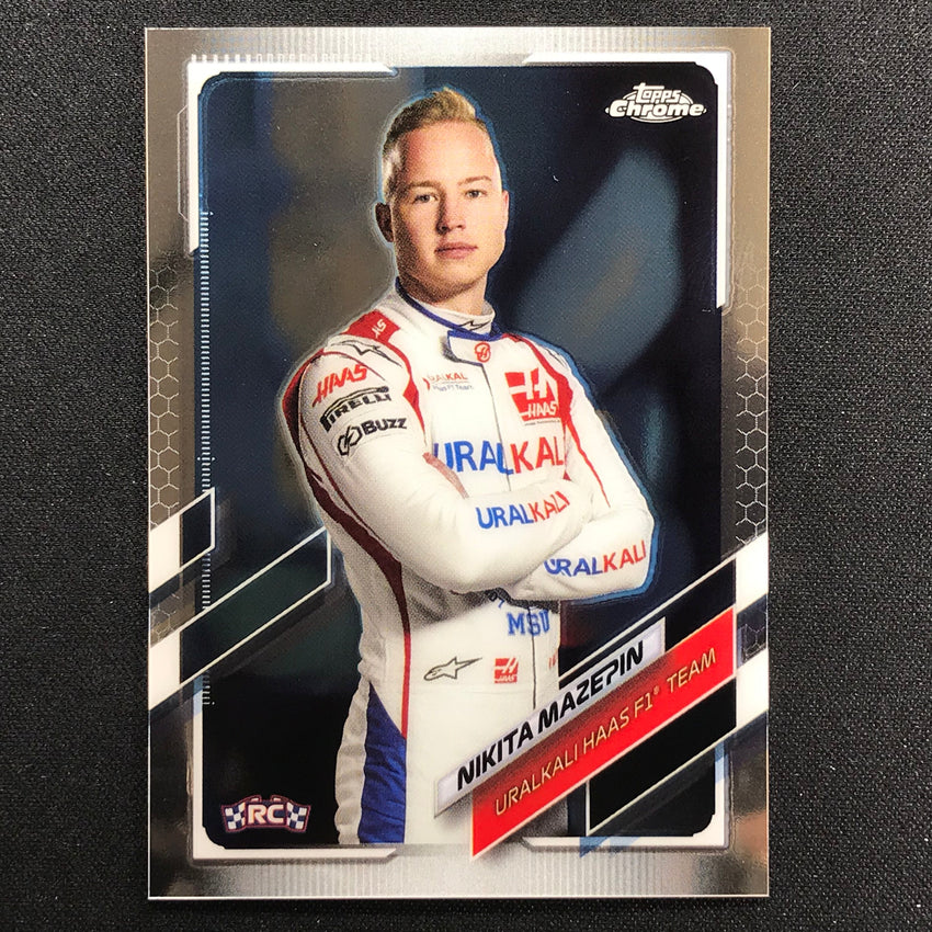 2021 Topps Chrome NIKITA MAZEPIN F1 Racers Rookie Base #18
