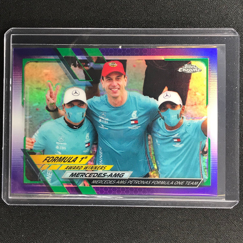 2021 Topps Chrome MERCEDES-AMG PETRONAS F1 Award Winners Purple Green #172