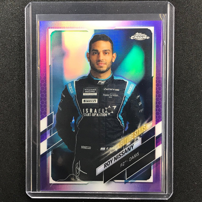 2021 Topps Chrome Roy Nissany F2 Racers Future Stars Purple 47/399