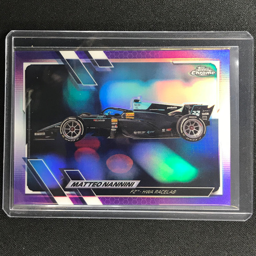 2021 Topps Chrome Matteo Nannini F2 Cars Purple 135/399