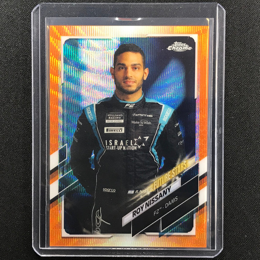 2021 Topps Chrome Roy Nissany F2 Racers Future Stars Orange Wave 12/25