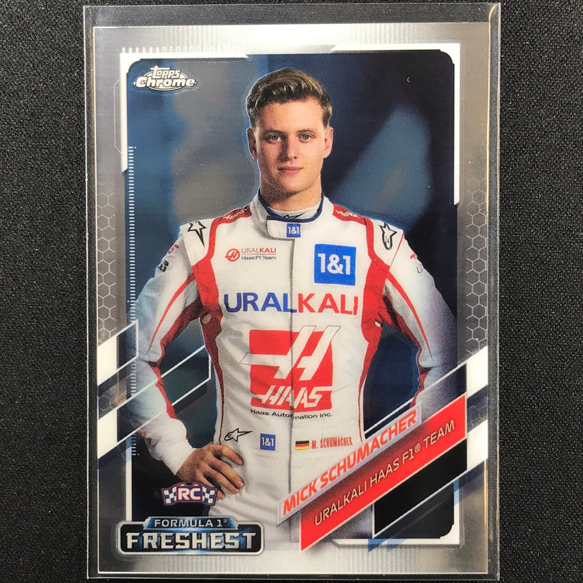 2021 Topps Chrome MICK SCHUMACHER F1 Freshest True Rookie Base #174