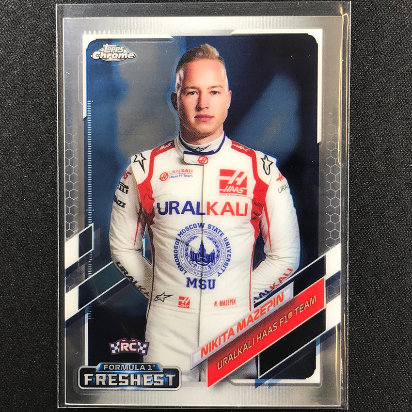 2021 Topps Chrome NIKITA MAZEPIN F1 Freshest True Rookie Base #175