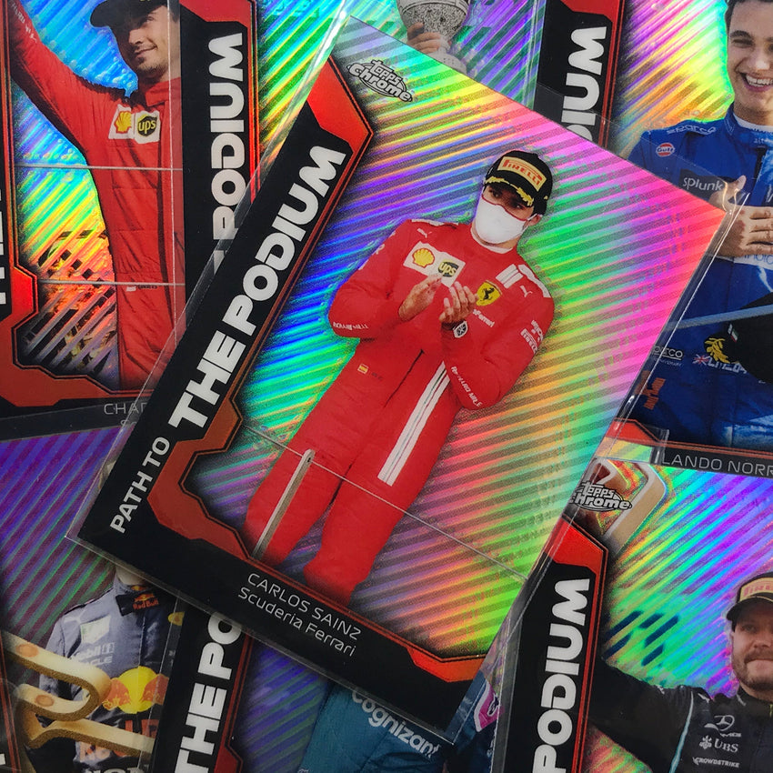 2021 Topps Chrome LEWIS HAMILTON Path to the Podium Refractor #LH