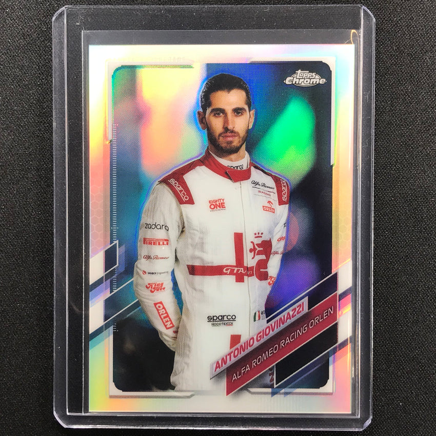 2021 Topps Chrome ANTONIO GIOVINAZZI F1 Racers Refractor #16