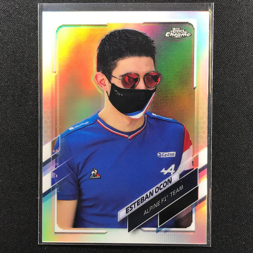 2021 Topps Chrome ESETBAN OCON F1 Racers Refractor #31