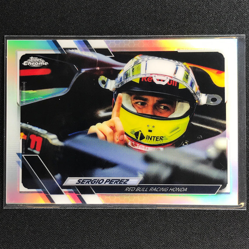 2021 Topps Chrome SERGIO PEREZ F1 Racers Refractor #46
