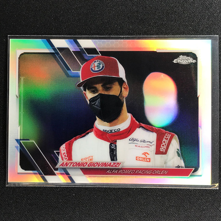 2021 Topps Chrome ANTONIO GIOVINAZZI F1 Racers Refractor #53