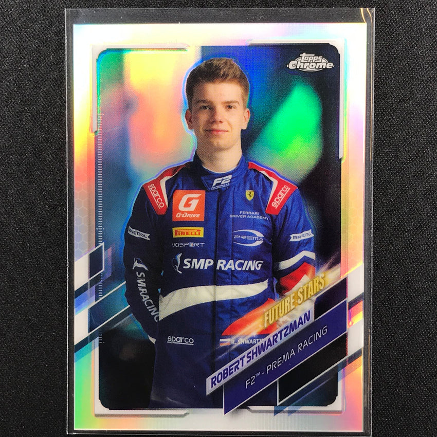 2021 Topps Chrome ROBERT SHWARTZMAN F2 Racers Future Stars Refractor #58