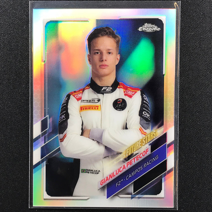 2021 Topps Chrome GIANLUCA PETECOF F2 Racers Future Stars Refractor #65