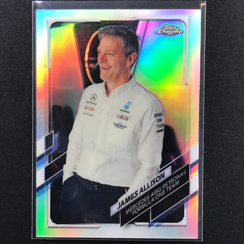 2021 Topps Chrome JAMES ALLISON F1 Crew Refractor #80