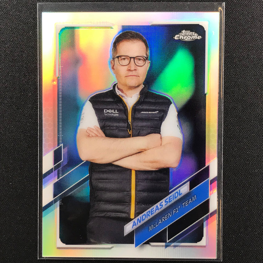 2021 Topps Chrome ANDREAS SEIDL F1 Crew Refractor #86