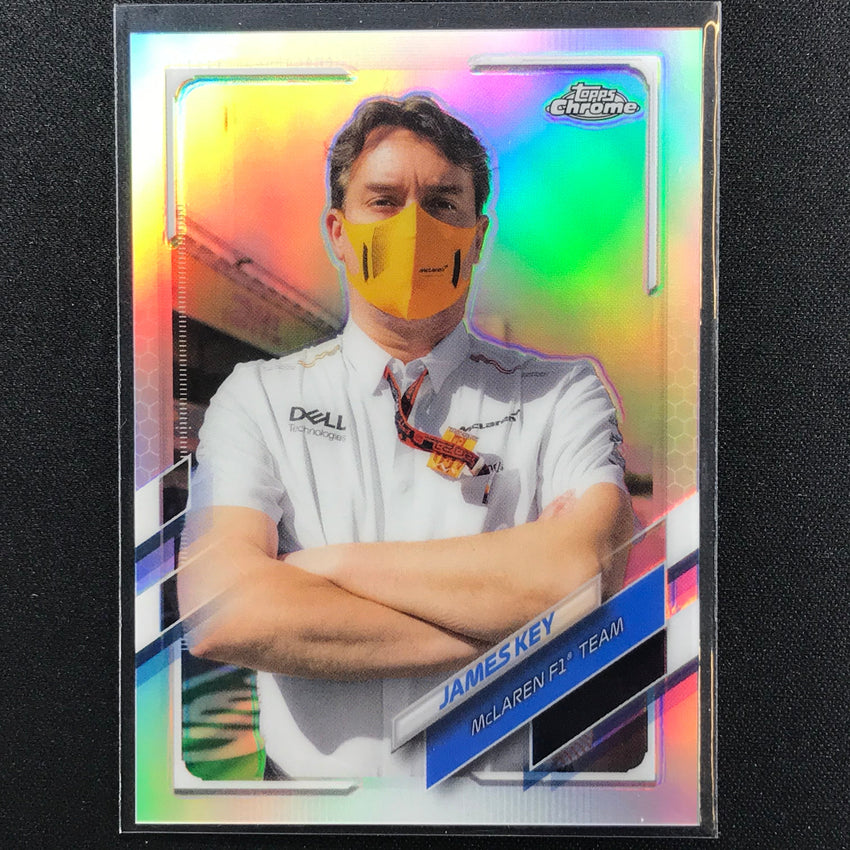 2021 Topps Chrome JAMES KEY F1 Crew Refractor #87