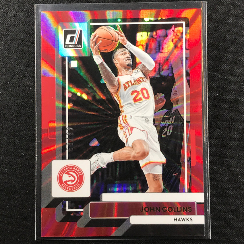 2022-23 Donruss John Collins Holo Red Laser 68/99
