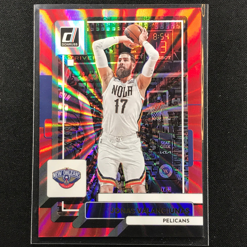 2022-23 Donruss Jonas Valanciunas Holo Red Laser 23/99