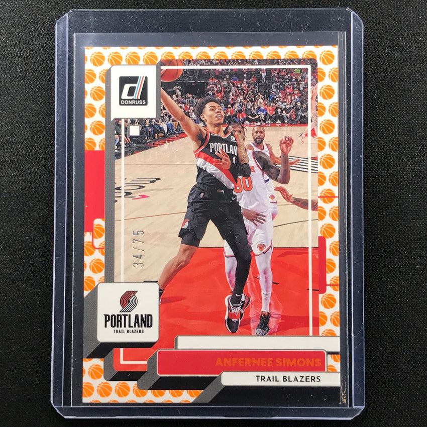 2022-23 Donruss Anfernee Simons Basketball 34/75