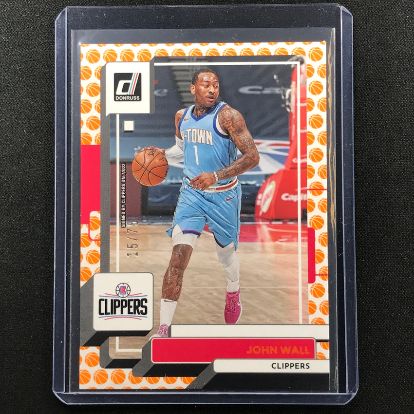 2022-23 Donruss John Wall Basketball 15/75