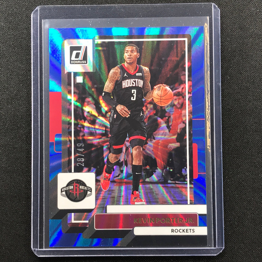 2022-23 Donruss Kevin Porter Jr. Holo Blue Laser 28/49