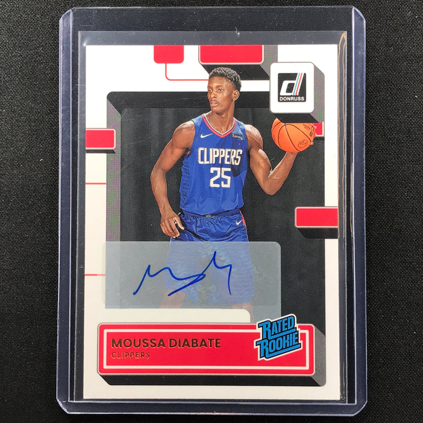 2022-23 Donruss MOUSSA DIABATE Rated Rookie Signatures Auto Base #237