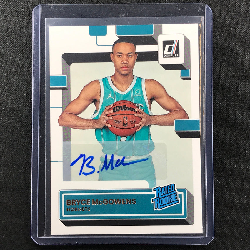 2022-23 Donruss Bryce Mcgowens Rated Rookie Signatures Auto Base No 242