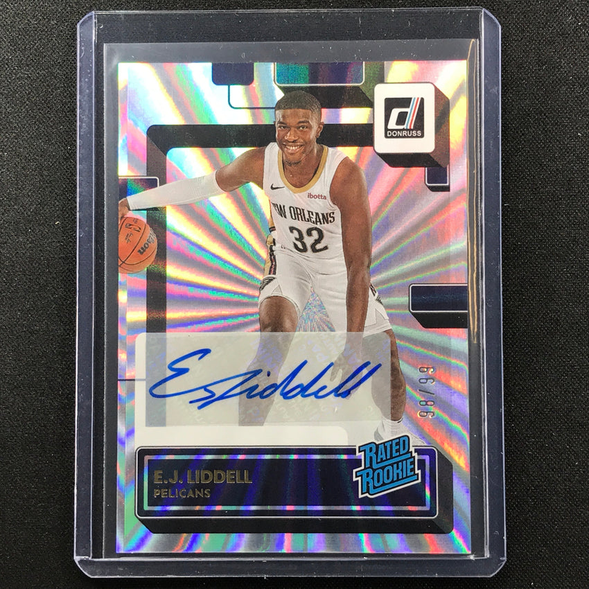 2022-23 Donruss E.j. Liddell Rated Rookie Signatures Auto Holo Laser 98/99