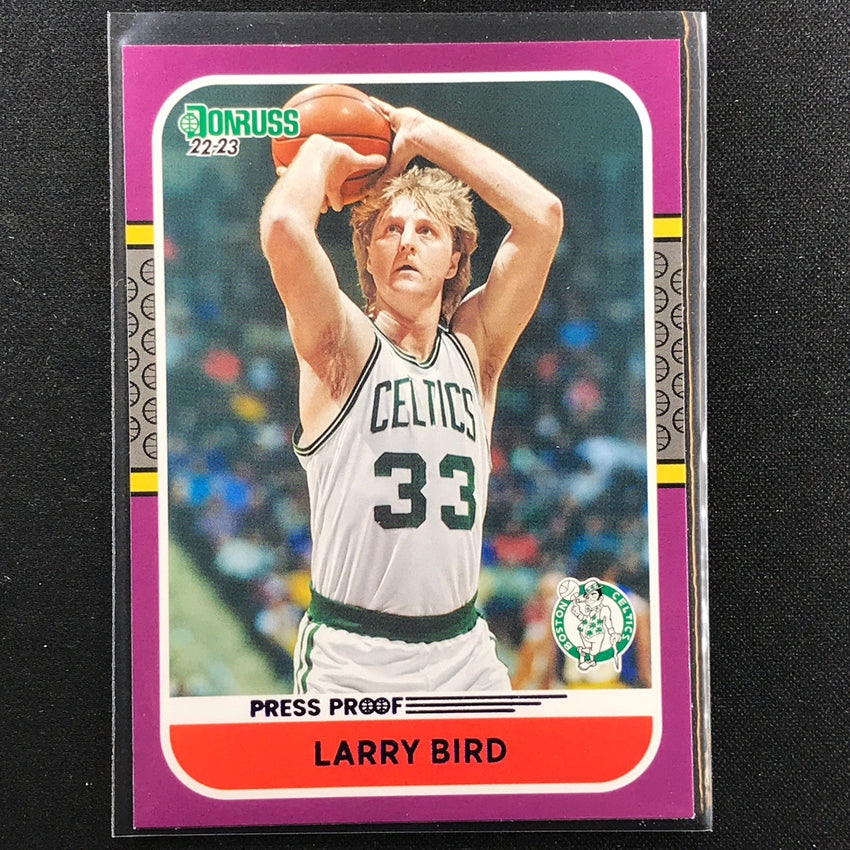 2022-23 Donruss Larry Bird Retro Series Purple Press Proof No 1