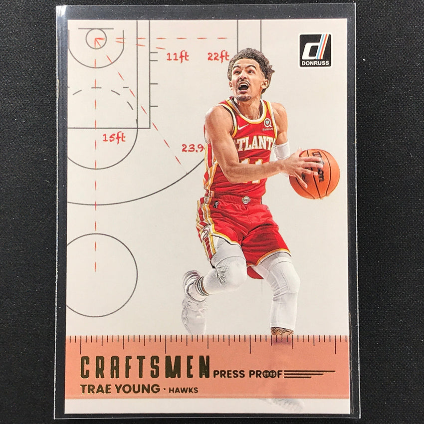 2022-23 Donruss TRAE YOUNG Craftsmen Gold Press Proof #7